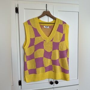 Oversized sweater vest